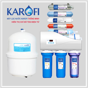 Máy lọc nước thông minh Karofi IRO 1.1 - 9 Cấp, có đèn UV, không vỏ tủ